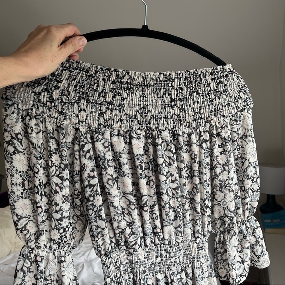 Misa Grey and Pink Floral Maxi Dress, Size XS - Picture 9 of 10